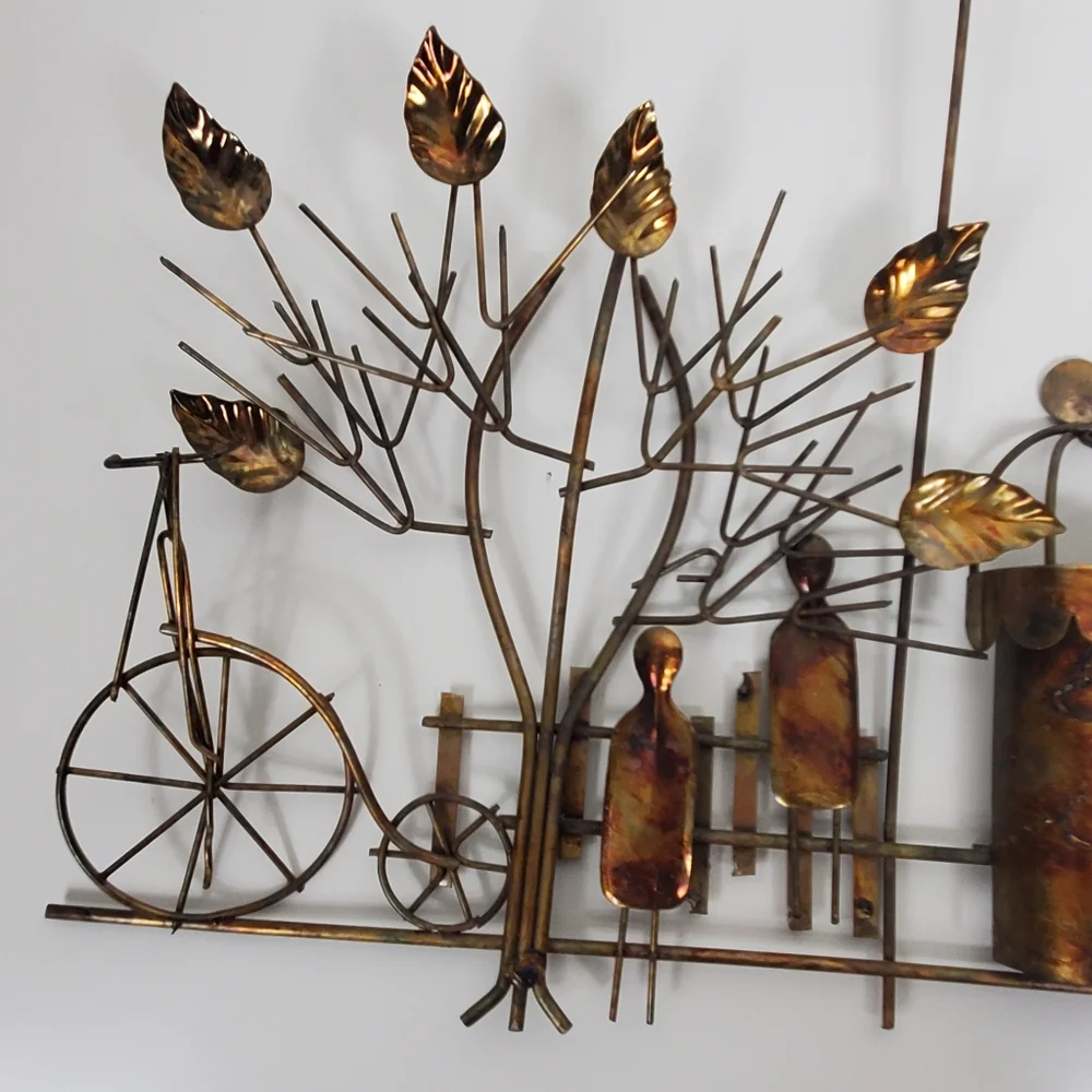 Vintage copper 1974 Enesco 3D wall art - Picture 4 of 11